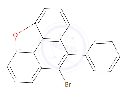 Chemical structure of 8-bromo-9-phenylphenanthro[4,5-bcd]furan