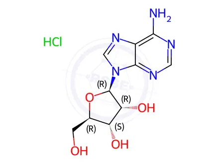 Chemical structure of Adenosine HCl