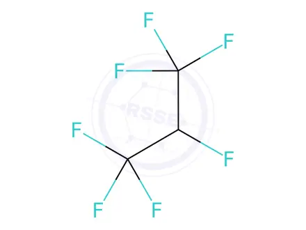 Chemical structure of 1,1,1,2,3,3,3-Heptafluoropropane