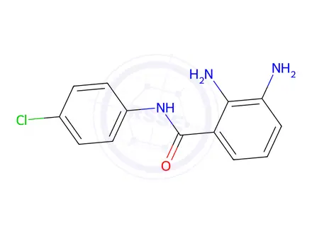Chemical structure of 2,3-Diamino-N-(4-chlorophenyl)benzamide
