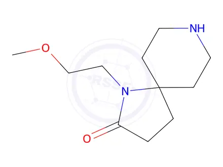Chemical structure of 1-(2-methoxyethyl)-1,8-diazaspiro[4.5]decan-2-one