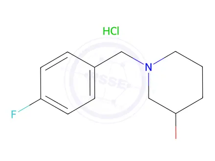 Chemical structure of 1-[(4-fluorophenyl)methyl]piperidin-3-ol hydrochloride