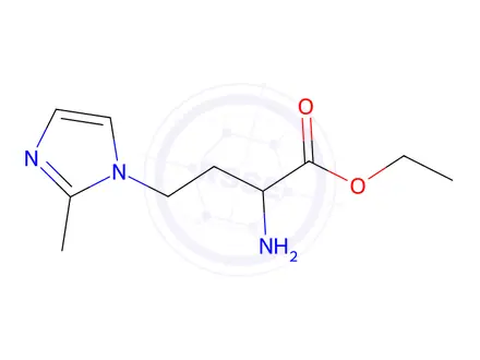 Chemical structure of Ethyl 2-amino-4-(2-methyl-1h-imidazol-1-yl)butanoate