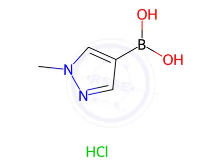 Chemical structure of 1-Methyl-1H-pyrazole-4-boronic Acid Hydrochloride