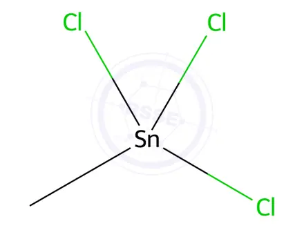 Chemical structure of Methyltin trichloride