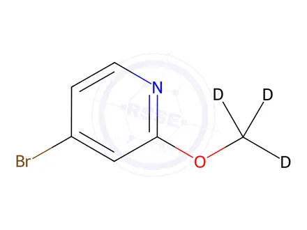 Chemical structure of 4-BROMO-2-(METHOXY-D3)PYRIDINE
