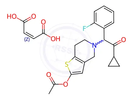 Chemical structure of Prasugrel Maleate