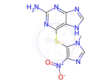 Chemical structure of Azathioprine Impurity 7(Azathioprine EP Impurity G)