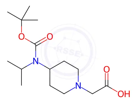Chemical structure of [4-(tert-Butoxycarbonyl-isopropyl-amino)-piperidin-1-yl]-acetic acid