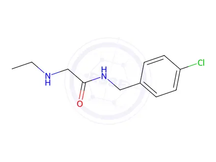 Chemical structure of N-[(4-Chlorophenyl)methyl]-2-(ethylamino)acetamide