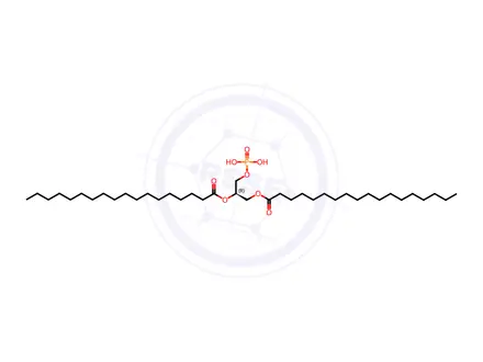Chemical structure of Distearoyl phosphatidic acid
