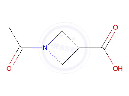 Chemical structure of 1-Acetyl-3-azetidinecarboxylic Acid