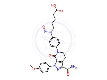 Chemical structure of N-Nitroso Apixaban Amino Acid Impurity