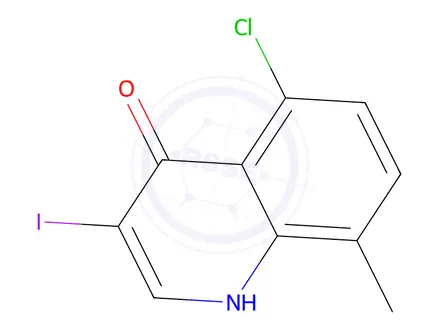 Chemical structure of 5-Chloro-3-iodo-8-methylquinolin-4(1H)-one