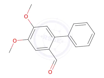 Chemical structure of 4,5-Dimethoxy-2-phenylbenzaldehyde