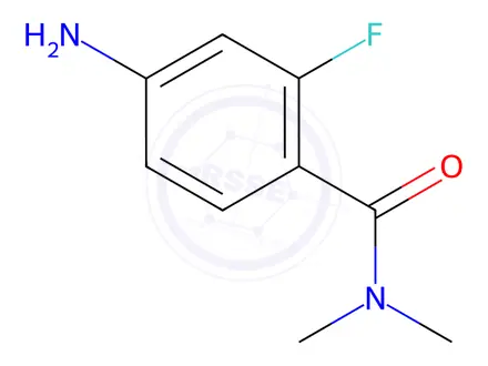 Chemical structure of 4-Amino-2-fluoro-N,N-dimethylbenzamide