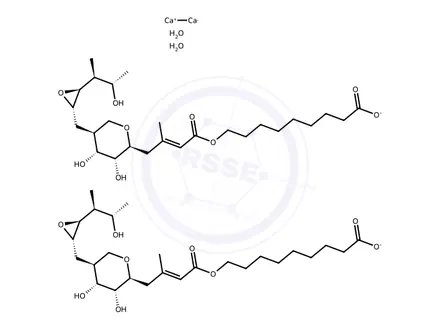 Chemical structure of Mupirocin Calcium Dihydrate