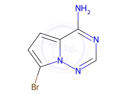 Chemical structure of 4-Amino-7-bromo-pyrrolo[2,1-f][1,2,4]triazine