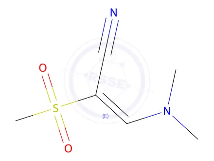 Chemical structure of (2e)-3-(Dimethylamino)-2-methanesulfonylprop-2-enenitrile