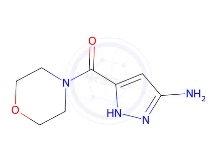 Chemical structure of 5-(morpholin-4-ylcarbonyl)-1H-pyrazol-3-amine