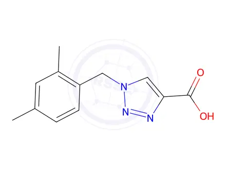 Chemical structure of 1-[(2,4-dimethylphenyl)methyl]-1h-1,2,3-triazole-4-carboxylic acid