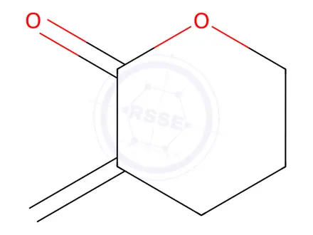 Chemical structure of 3-Methylenetetrahydro-2H-pyran-2-one