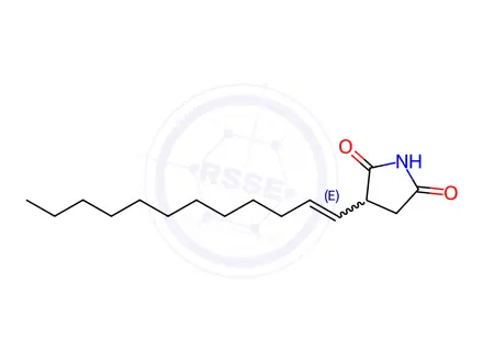 Chemical structure of 3-(dodecenyl)pyrrolidine-2,5-dione