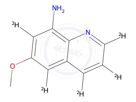 Chemical structure of 8-Amino-6-methoxyquinoline-d5
