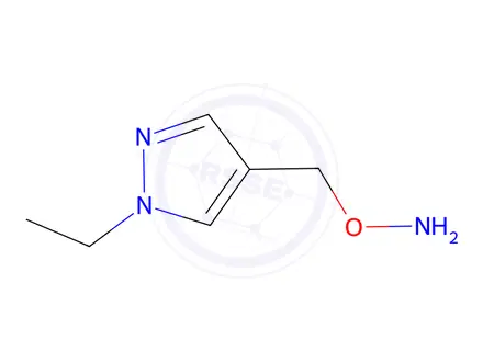 Chemical structure of O-((1-Ethyl-1H-pyrazol-4-yl)methyl)hydroxylamine