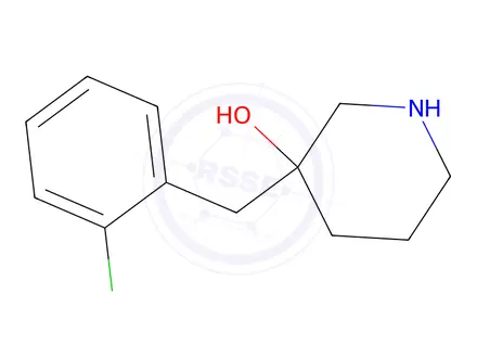 Chemical structure of 3-(2-Chlorobenzyl)piperidin-3-ol