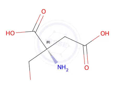 Chemical structure of L-Aspartic acid, 2-(hydroxymethyl)-(9CI)