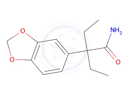 Chemical structure of alpha,alpha-Diethyl-3,4-methylenedioxyphenylacetamide