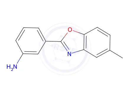 Chemical structure of 3-(5-methylbenzo[d]oxazol-2-yl)aniline