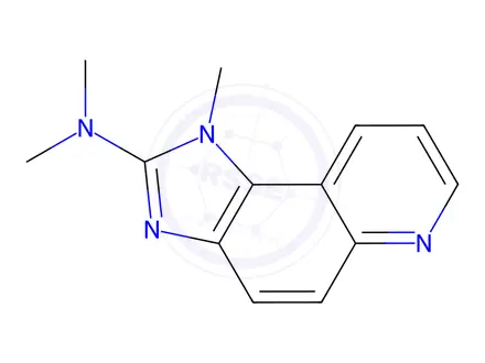 Chemical structure of 1-Methyl-2-dimethylamino-imidazo[4,5-f]quinoline