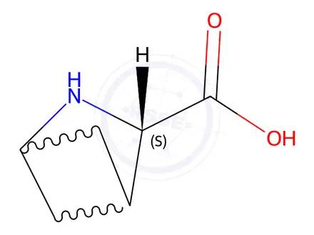Chemical structure of (3S)-2-azabicyclo[2.1.1]hexane-3-carboxylic acid