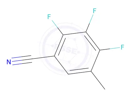 Chemical structure of 2,3,4-Trifluoro-5-methylbenzonitrile