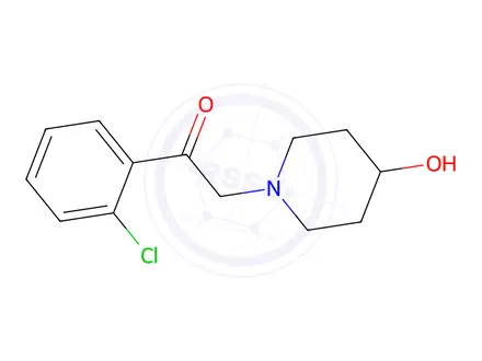 Chemical structure of 1-(2-Chlorophenyl)-2-(4-hydroxypiperidin-1-yl)ethan-1-one