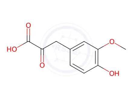 Chemical structure of 4-HYDROXY-3-METHOXYPHENYLPYRUVIC ACID