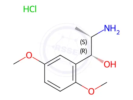 Chemical structure of Methoxamine Hydrochloride