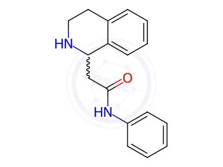 Chemical structure of N-phenyl-2-(1,2,3,4-tetrahydroisoquinolin-1-yl)acetamide