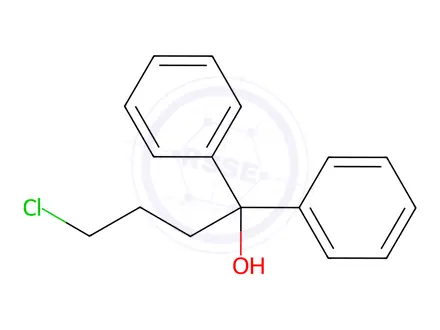 Chemical structure of 4-Chloro-1,1-diphenylbutan-1-ol