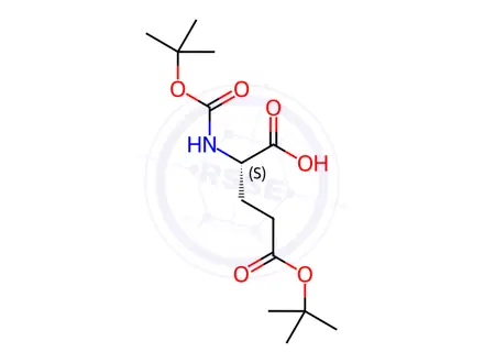 Chemical structure of Boc-Glu(OtBu)-OH