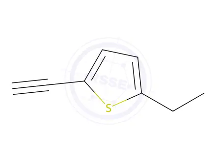 Chemical structure of Thiophene, 2-ethyl-5-ethynyl-