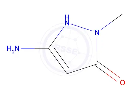 Chemical structure of 3-amino-1-methyl-4,5-dihydro-1H-pyrazol-5-one