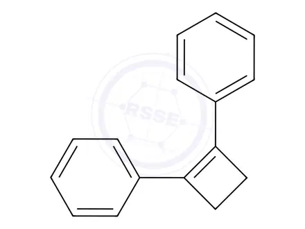 Chemical structure of 1,1'-(1-Cyclobutene-1,2-diyl)bis-benzene