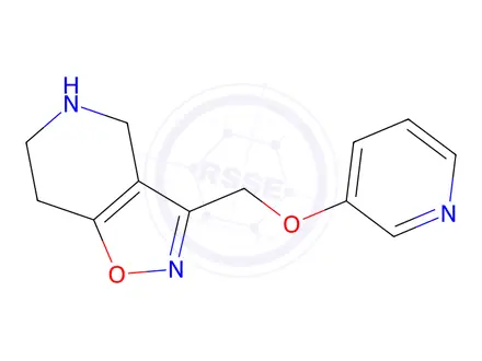 Chemical structure of 3-((Pyridin-3-yloxy)methyl)-4,5,6,7-tetrahydroisoxazolo[4,5-c]pyridine