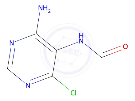 Chemical structure of N-(4-Amino-6-chloropyrimidin-5-yl)formamide