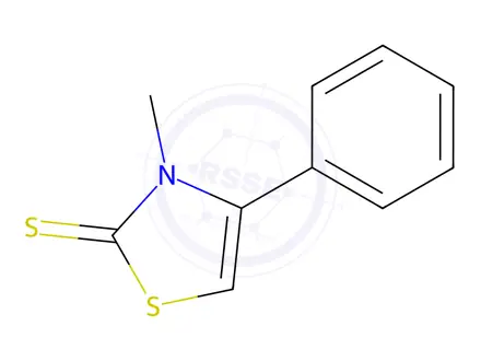 Chemical structure of 3-Methyl-4-phenylthiazoline-2-thione