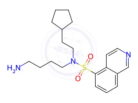 Chemical structure of N-(4-Aminobutyl)-N-(2-cyclopentylethyl)isoquinoline-5-sulfonamide