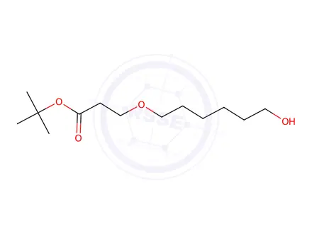 Chemical structure of tert-Butyl 3-((6-hydroxyhexyl)oxy)propanoate